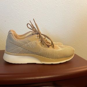 Like-new condition tan Nikes